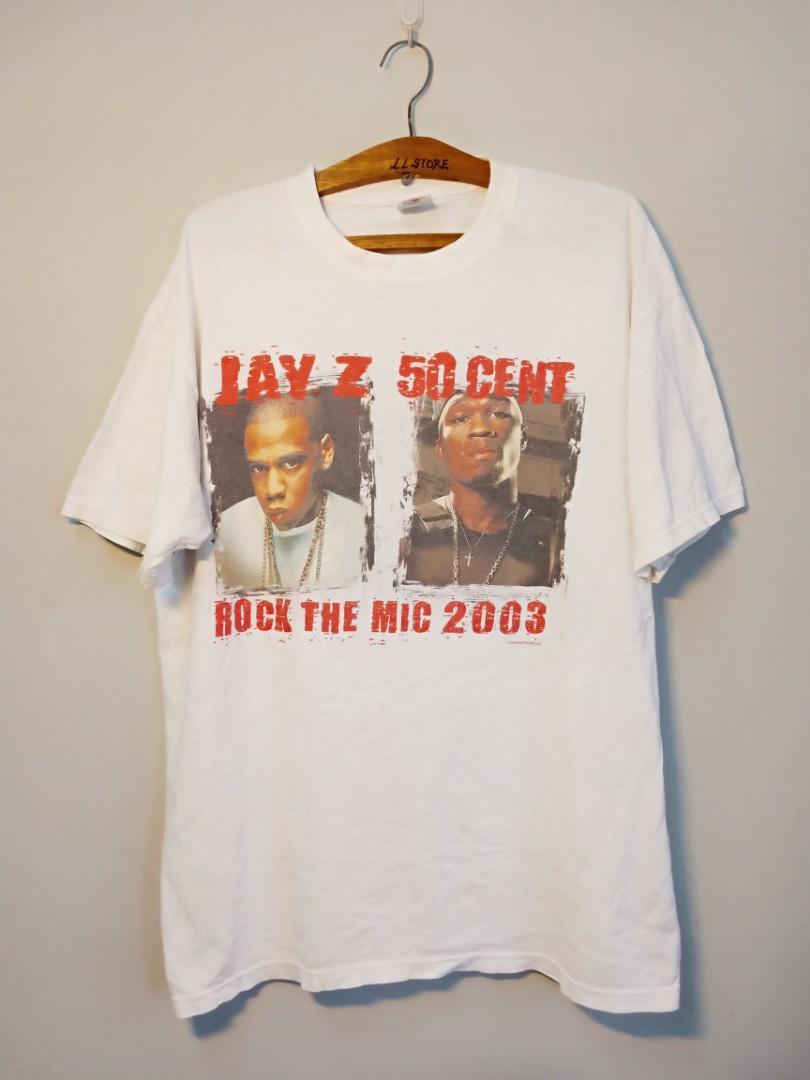 Vintage early 00s rock the mic JAY Z / 50 CENT tour tee, Men's