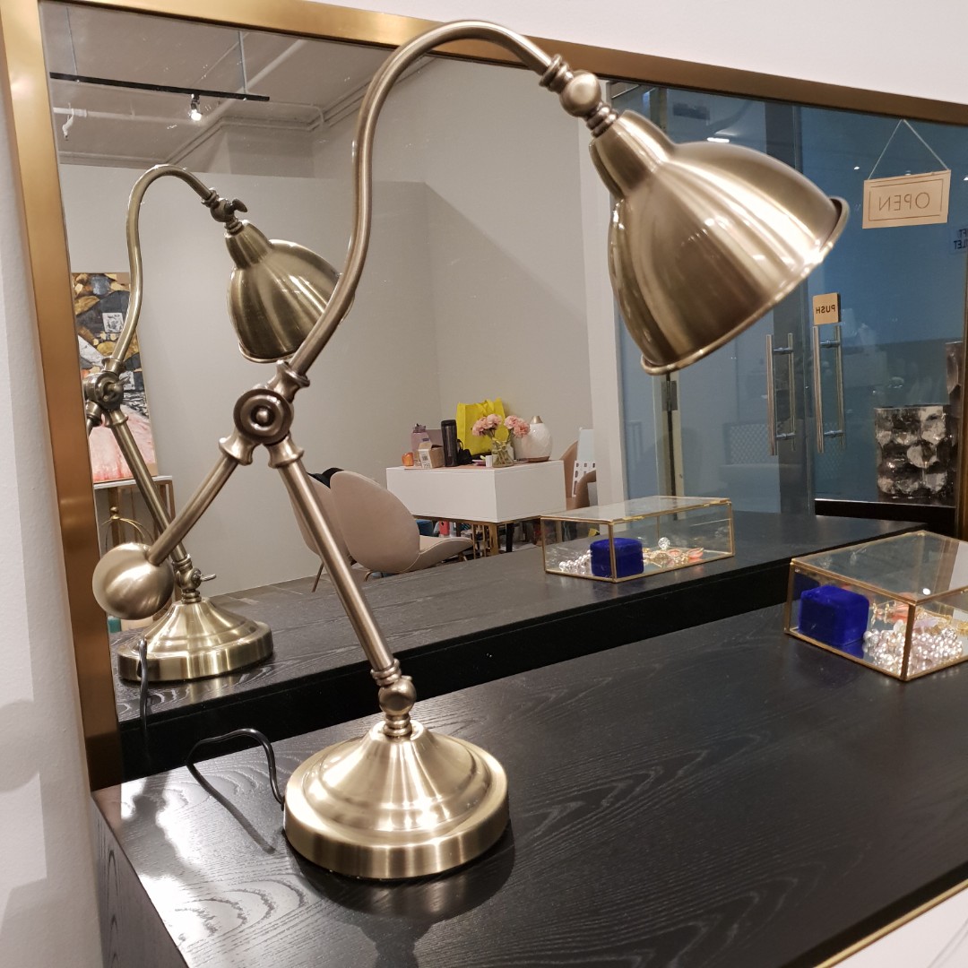 Vintage Gold Desk Lamp
