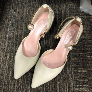 全新米白色女神高踭鞋64236132044673110