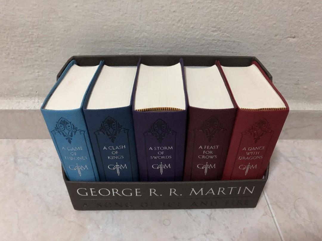 A Game Of Thrones Leather Cloth Boxed Set A Song Of Ice And Fire