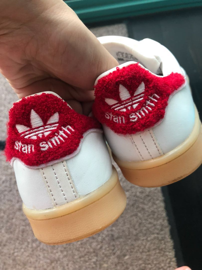 Adidas Stan Smith Sneaker with Fuzzy 