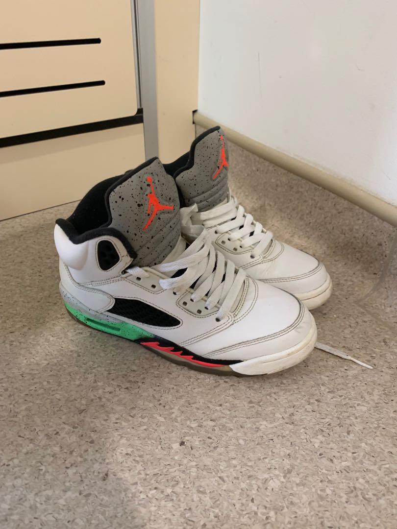 jordan retro 5 green