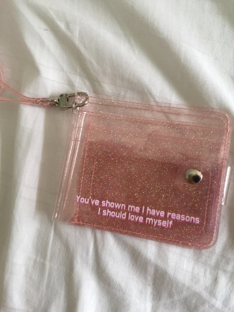glitter jelly wallet