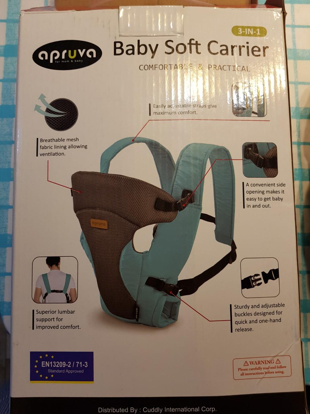 Apruva Baby Soft Carrier 3in1, Babies & Kids, Going Out, Carriers