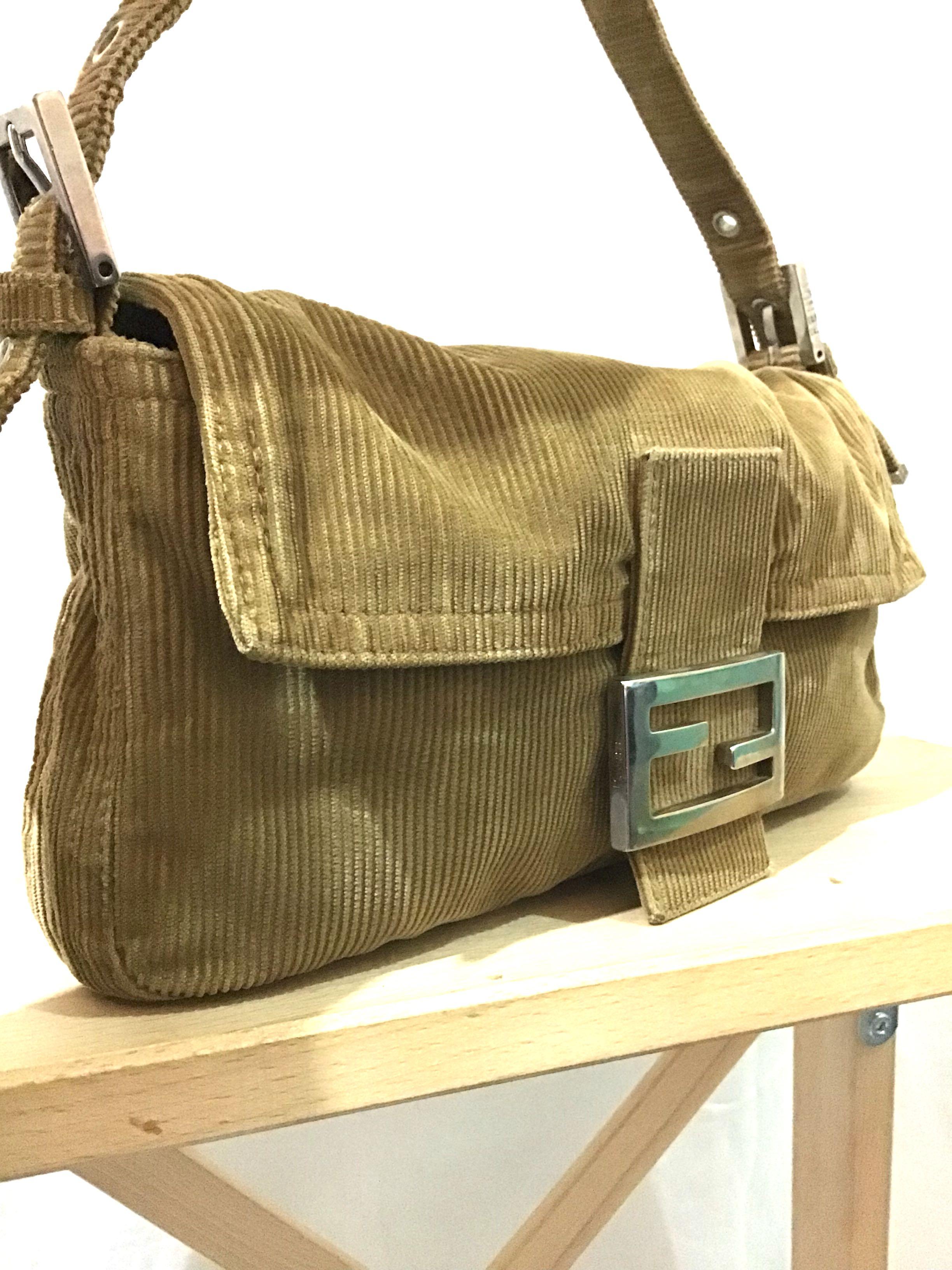 Fendi corduroy online bag