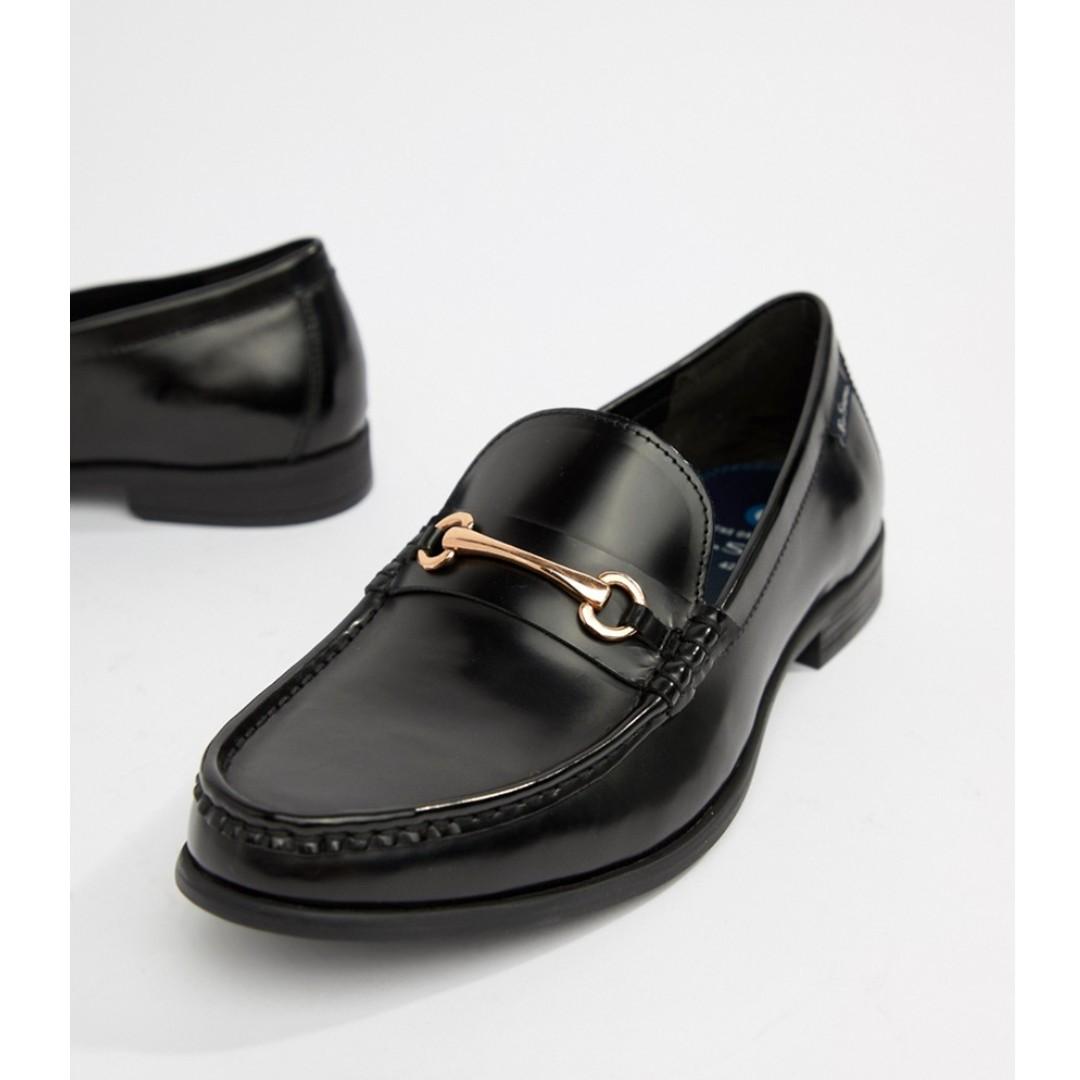 Ben Sherman High Shine Metal Bar Loafer 