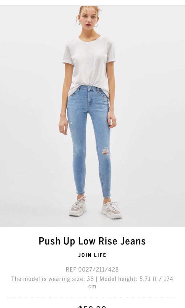 bershka low rise jeans