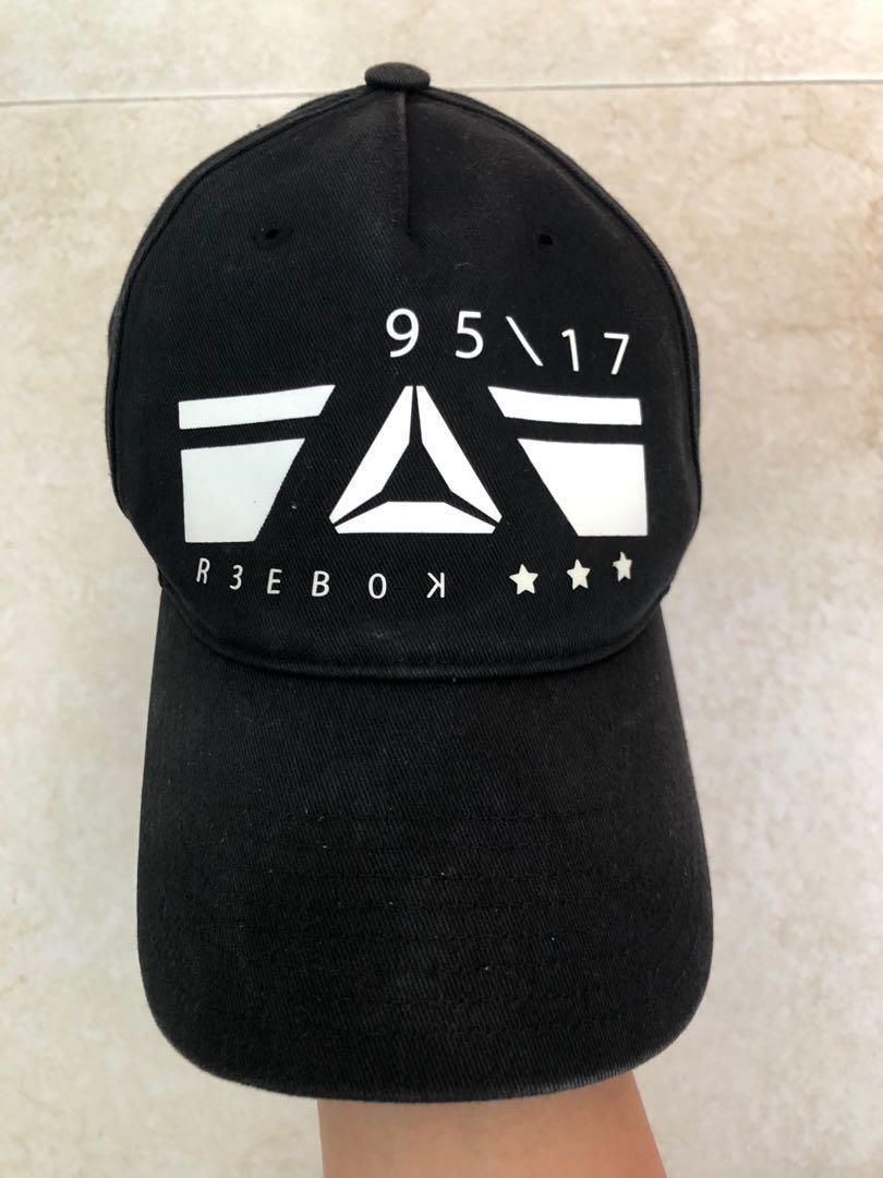 black reebok cap