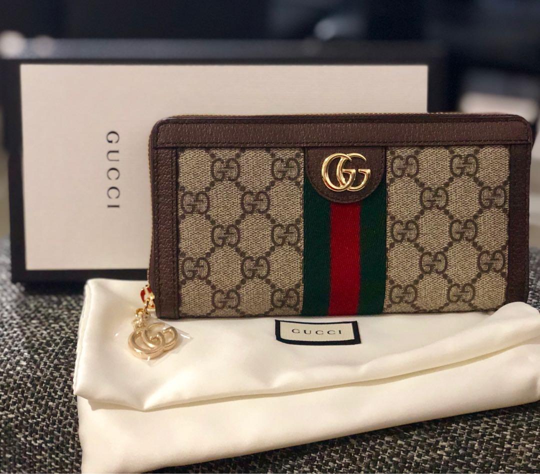 BNew Gucci Ophidia Wallet, Luxury, Bags 