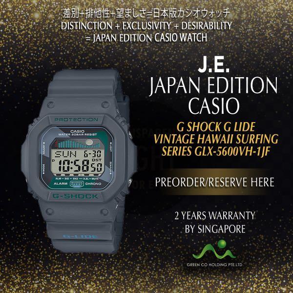 Casio Japan Edition G Shock G Lide Vintage Hawaii Series Glx 5600vh 1jf Black Men S Fashion Watches On Carousell Casio Japan Edition G Shock G Lide Vintage Hawaii Series Glx 5600vh 1jf Black Men S Fashion Watches On Carousell