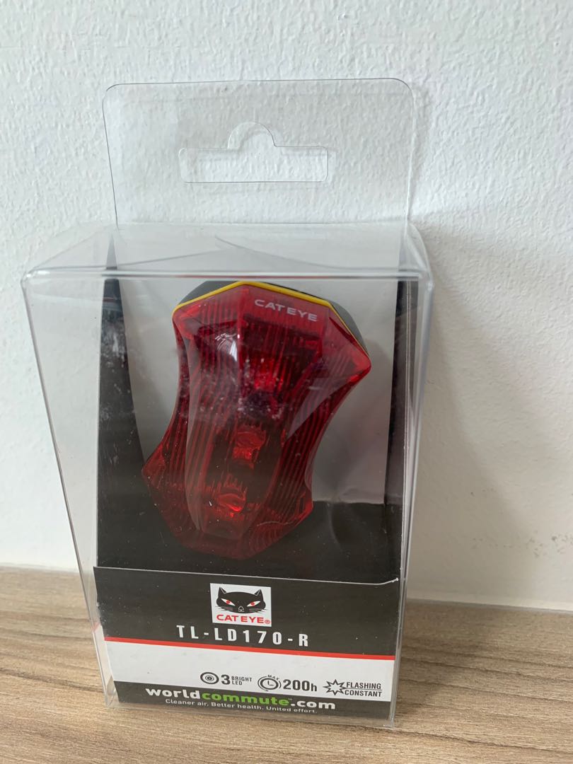 CATEYE TL-LD170-R BIKE BICYCLE REAR SAFE LIGHT TAIL LIGHT RED LED NEW