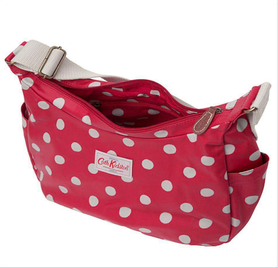 Cath Kidston Everyday Bag Crossbody in Berry Spot Red Polka dot EndgameYourExcess