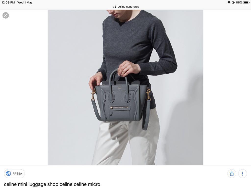celine nano gray