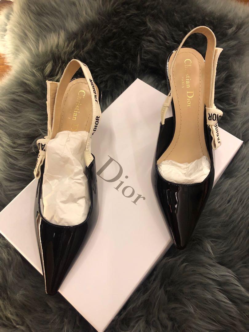Christian Dior Slingback Patent Leather 