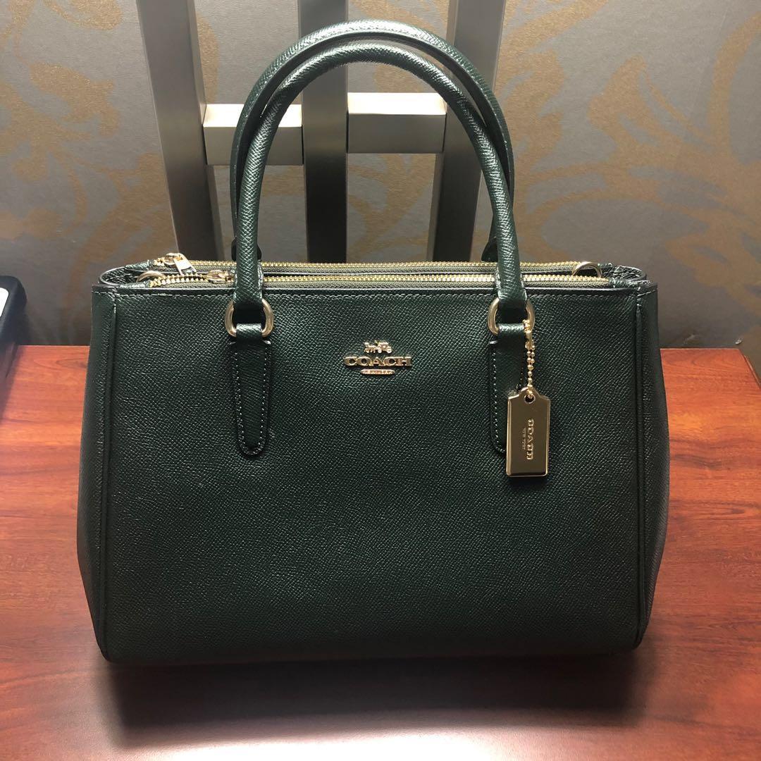 Coach leather surrey carryall hotsell