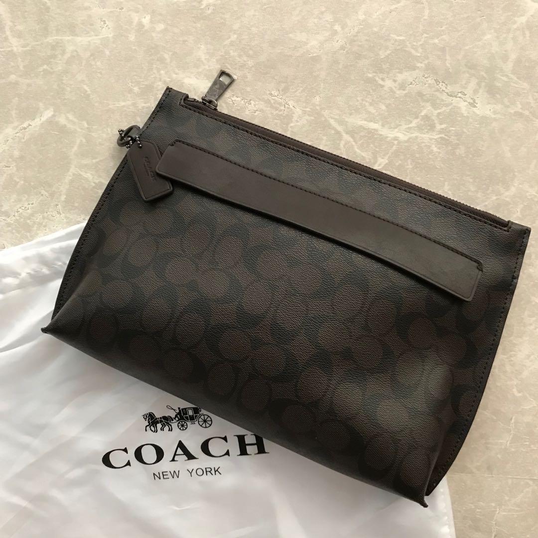 Coach Men Signature Pouch Tas cowo Coach Clutch