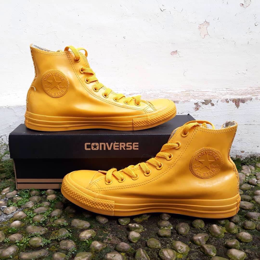 Converse All Star Hi Rubber Wild Honey Fesyen Pria Sepatu