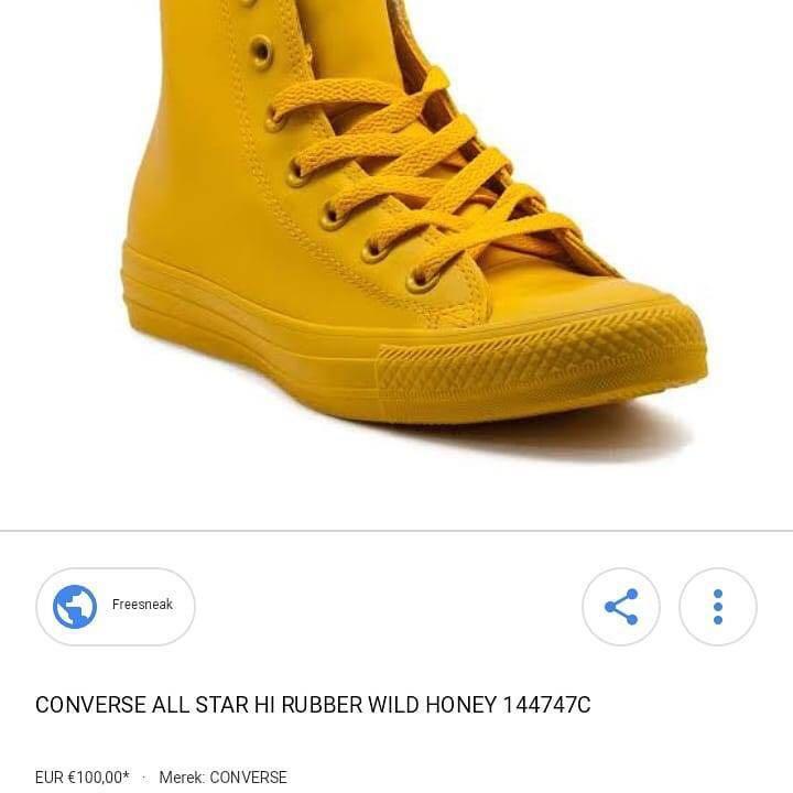 Converse All Star Hi Rubber Wild Honey Fesyen Pria Sepatu