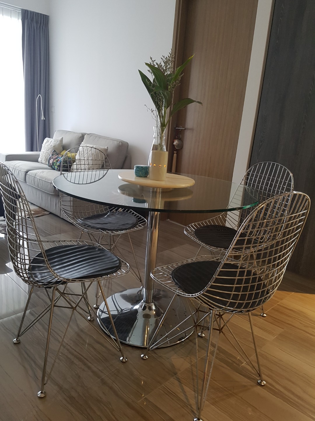 Eames glass dining new arrivals table