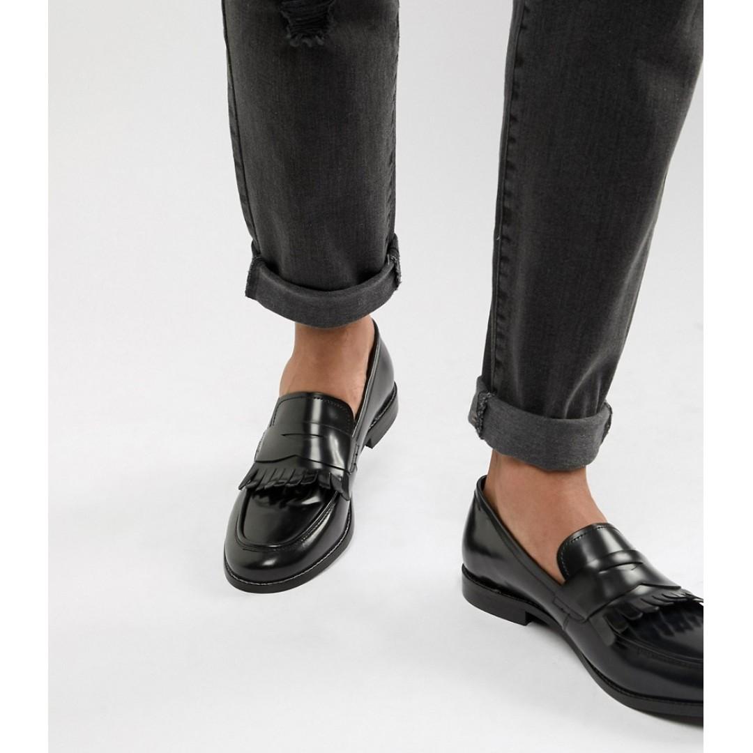 mens wide fit loafers