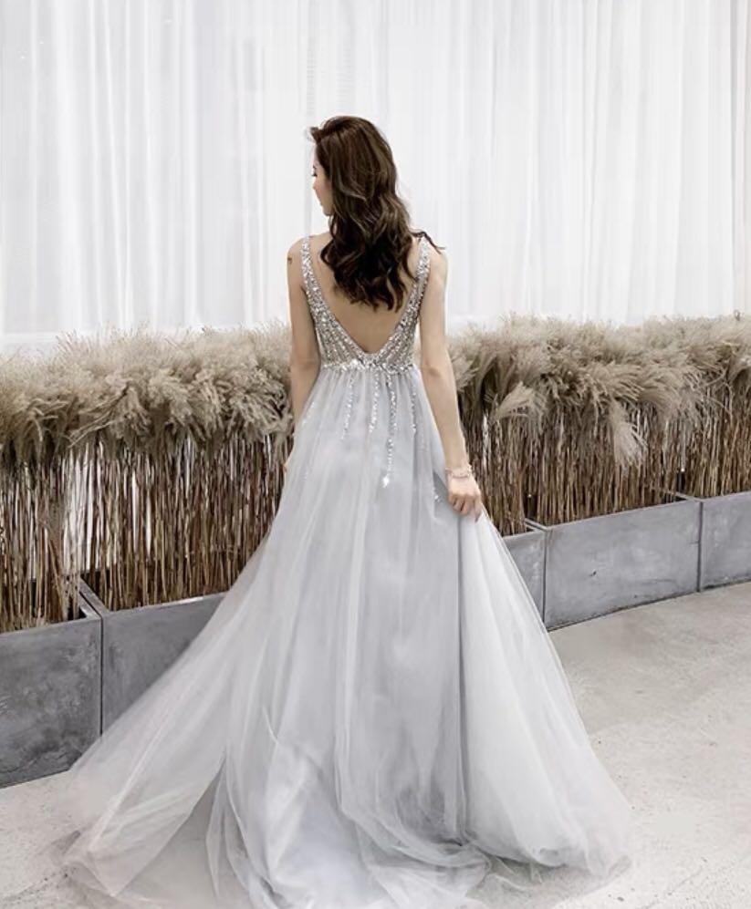 Cheap silver new arrivals wedding dresses