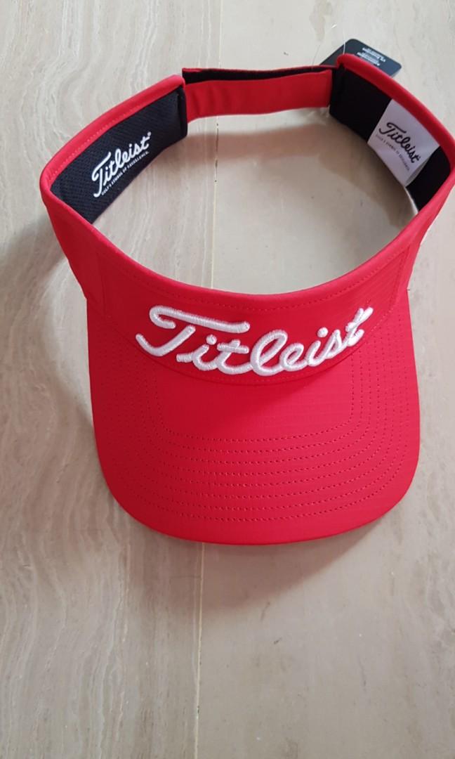 Red golf visor clearance