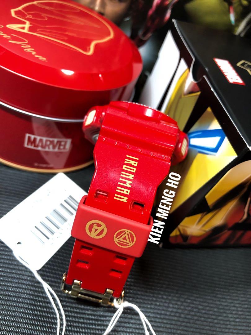 G Shock x Marvel Avenger Collection Iron Man G Shock GA 110IRONMAN 4PR Iron an ga110 GA 110 gshock g shock CASIO