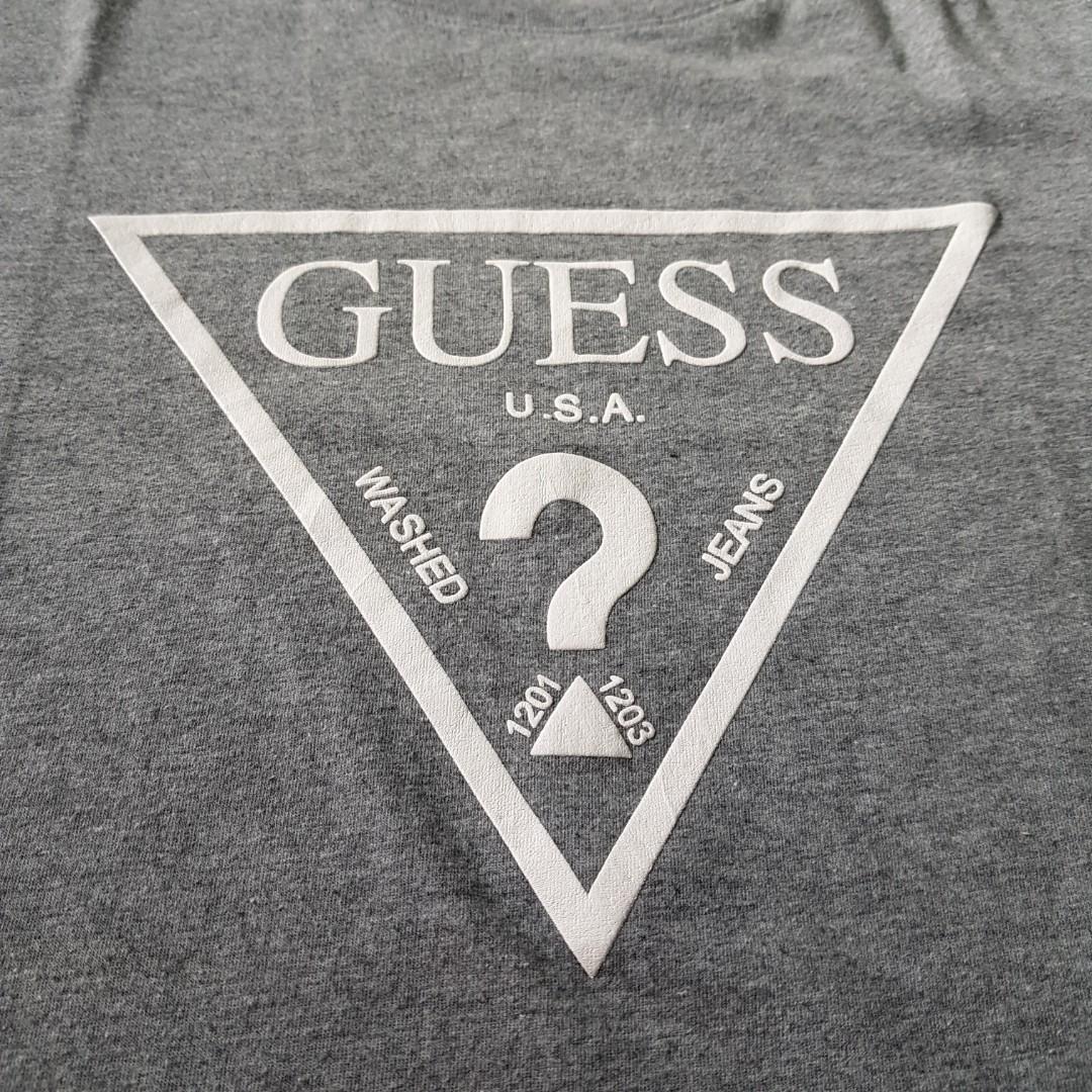 Re-Price] Guess T-Shirt Original Made In Korea, Fesyen Pria, Pakaian ,  Atasan di Carousell