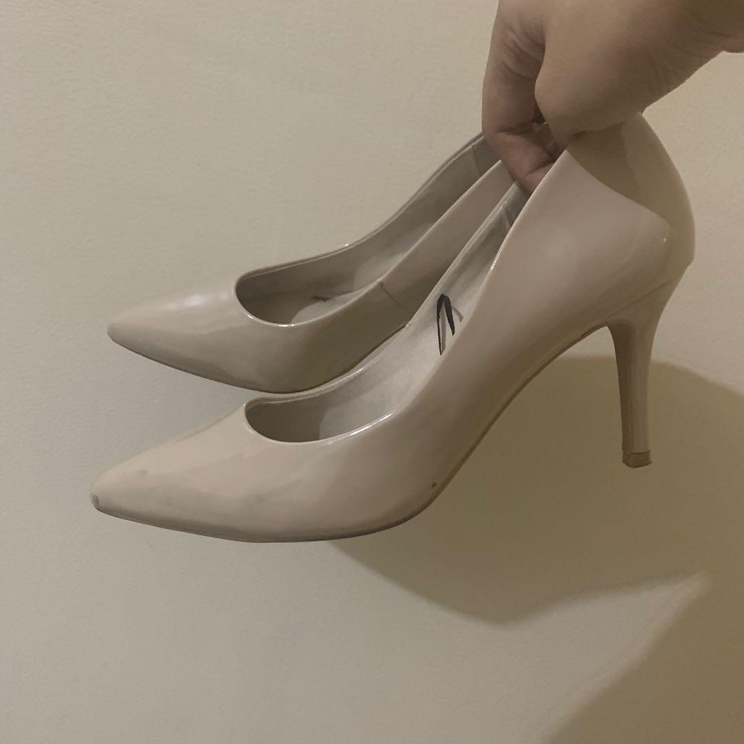 H\u0026M Nude heels, Women's Fashion, Shoes 