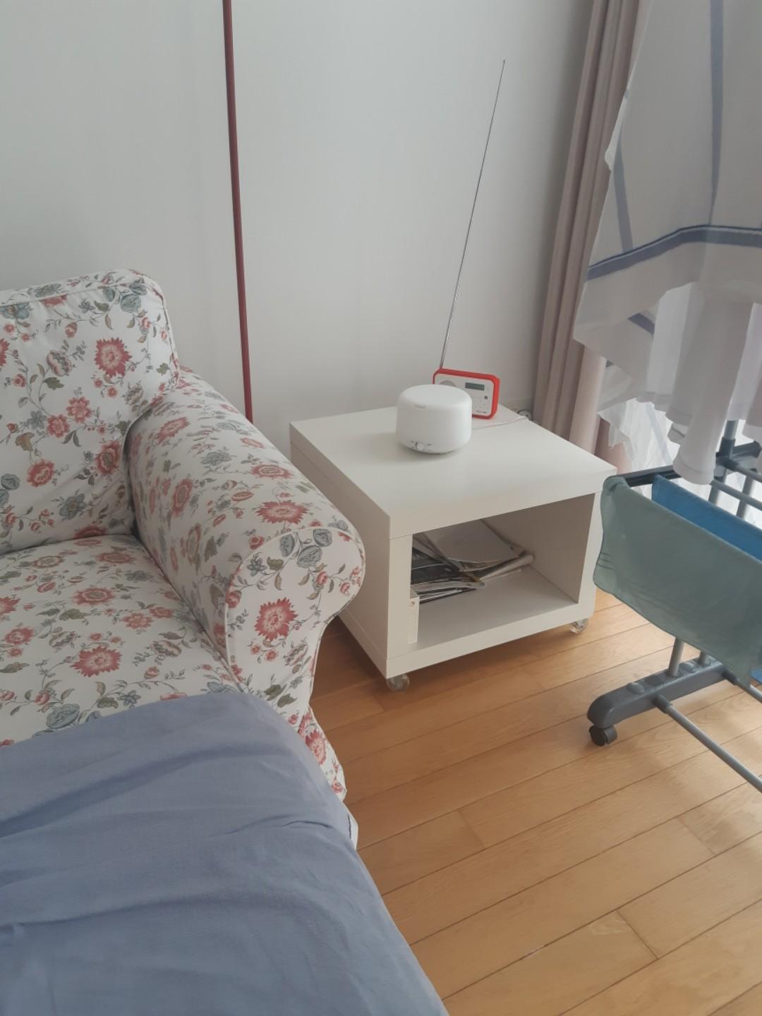 Ikea LACK Side Table with Casters, Furniture & Home Living, Furniture