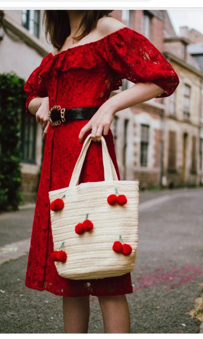 Zara red hot sale dress midi