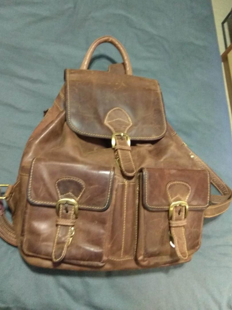 JLP Melbourne full leather backpack, Men's Fashion, Bags, Backpacks on