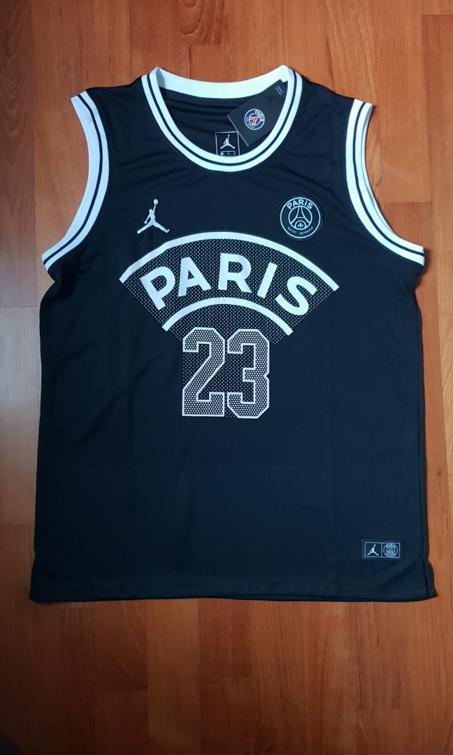 Jordan Paris SG Black #23 NBA Vest,Paris Saint-Germain