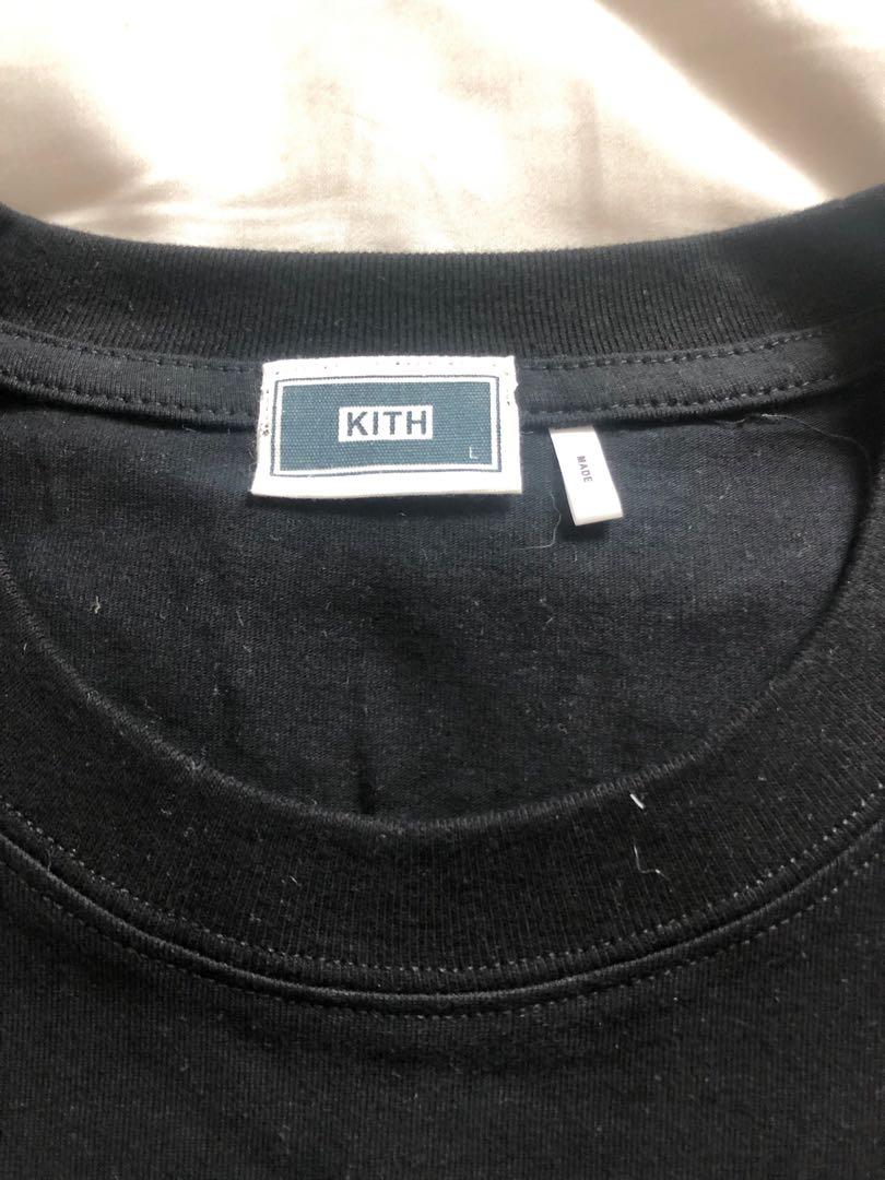 Kith splinter tee (Category: Tshirts & Polo Shirts) located in Singapore. Submitted by cryingjordan (Listing ID 226876950, Image 3). Description: Kith splinter tee in black UA size L ptp 54cm length 73cm.
