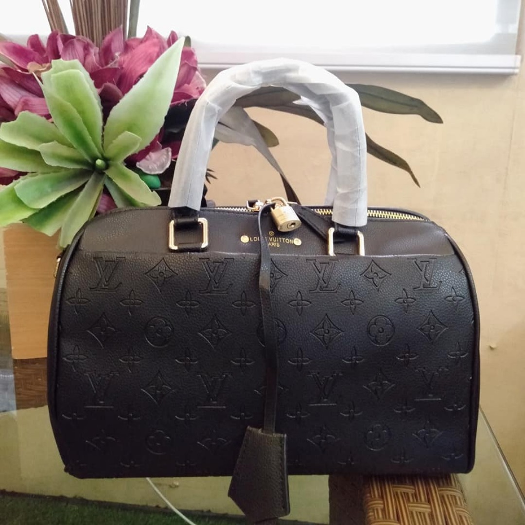 black lv bag