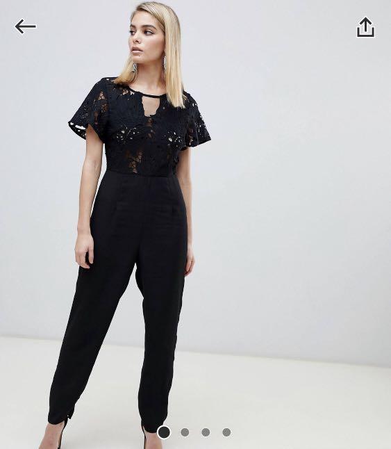 Love triangle lace jumpsuit Women s Fashion Dresses Sets