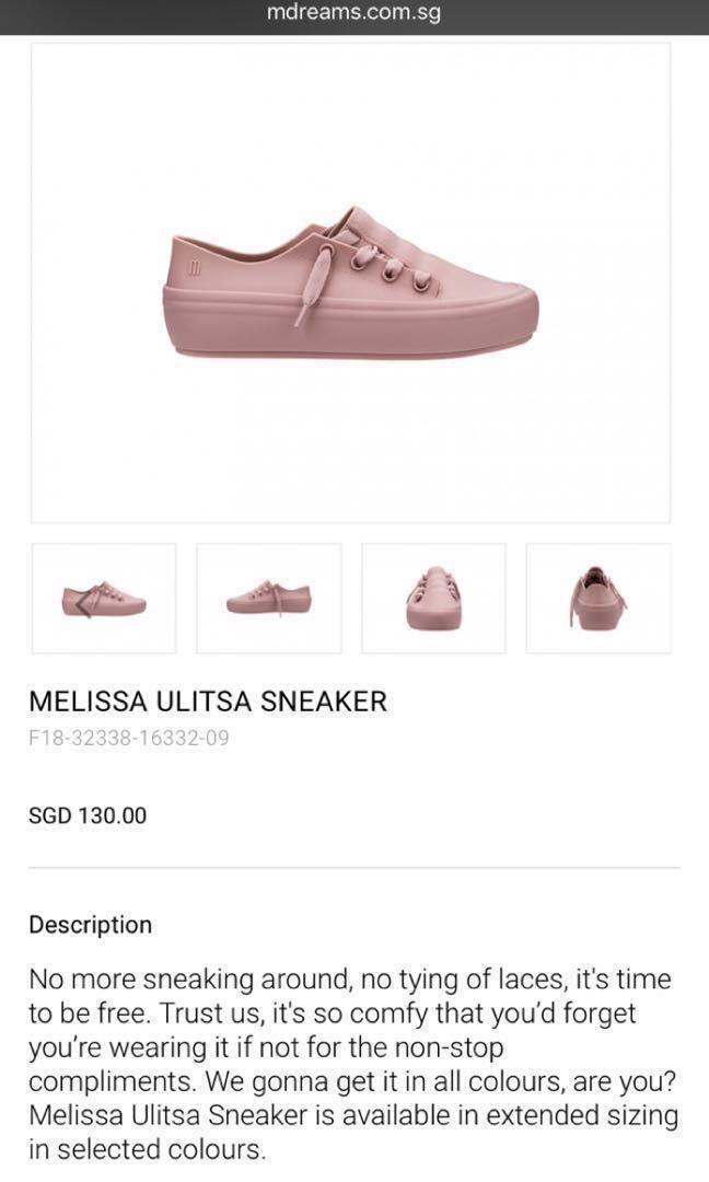 Melissa Ulitsa Sneaker in Pink w o box Women s Fashion Footwear Sneakers on Carousell