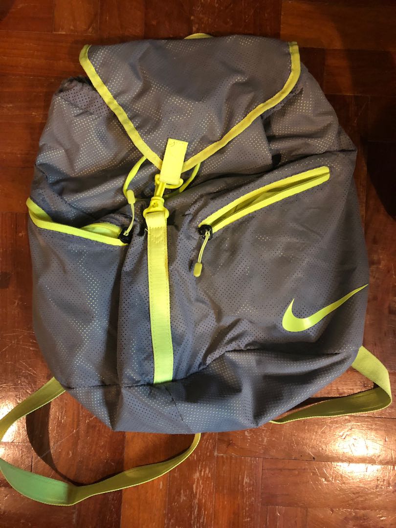 nike neon yellow backpack