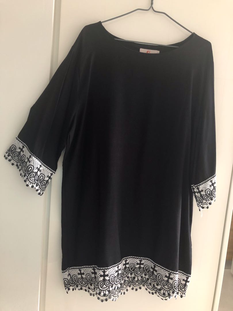 PlusSize Black Work Top, Women's Fashion, Tops, Other Tops on Carousell