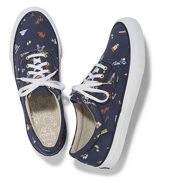 PO KEDS RIFLE PAPER CO ANCHOR WANDERLUST SNEAKERS