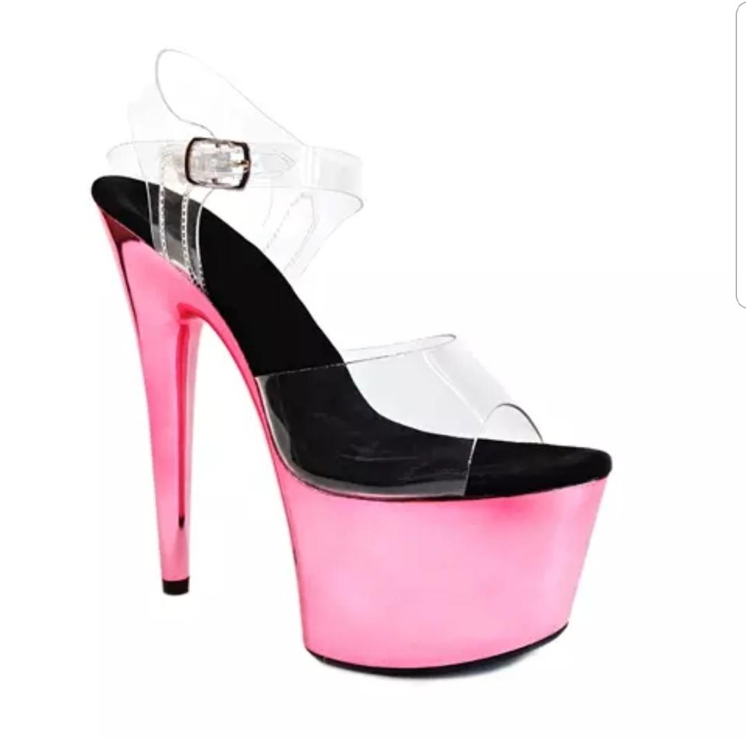 pink ankle strap court shoes