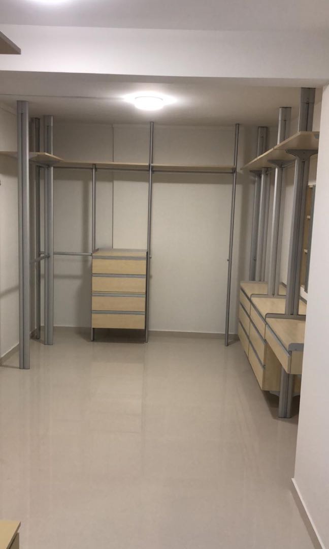 Wardrobe pole sale system