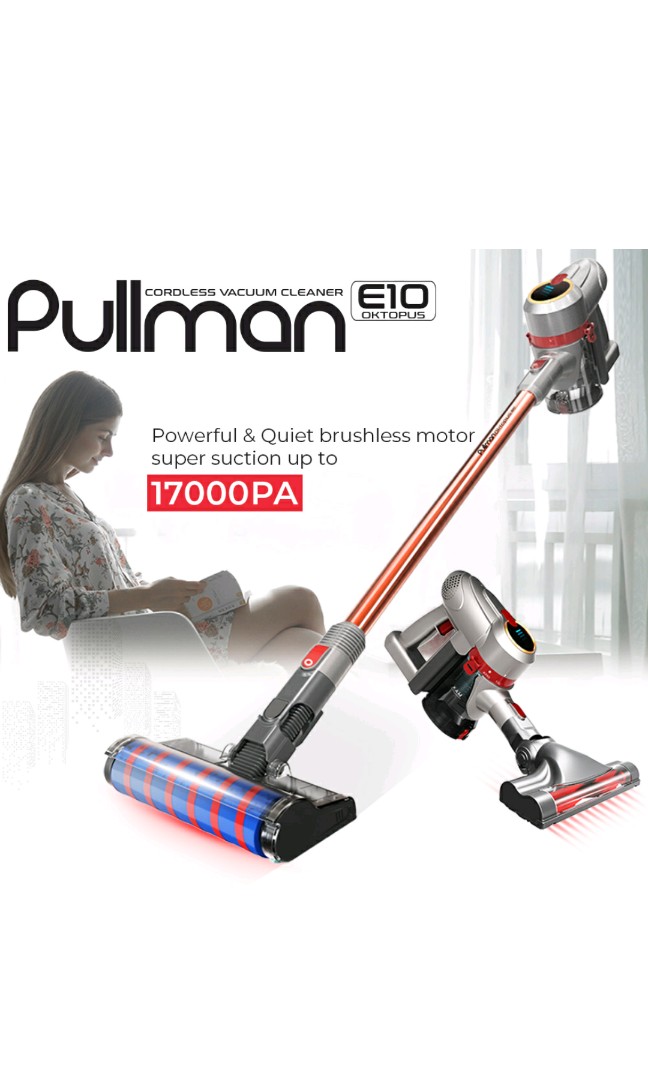 PULLMAN Oktopus E10 Cordless Vacuum Cleaner Handheld Stick Strong Dyson TV Home Appliances Vacuum Cleaner Housekeeping on Carousell