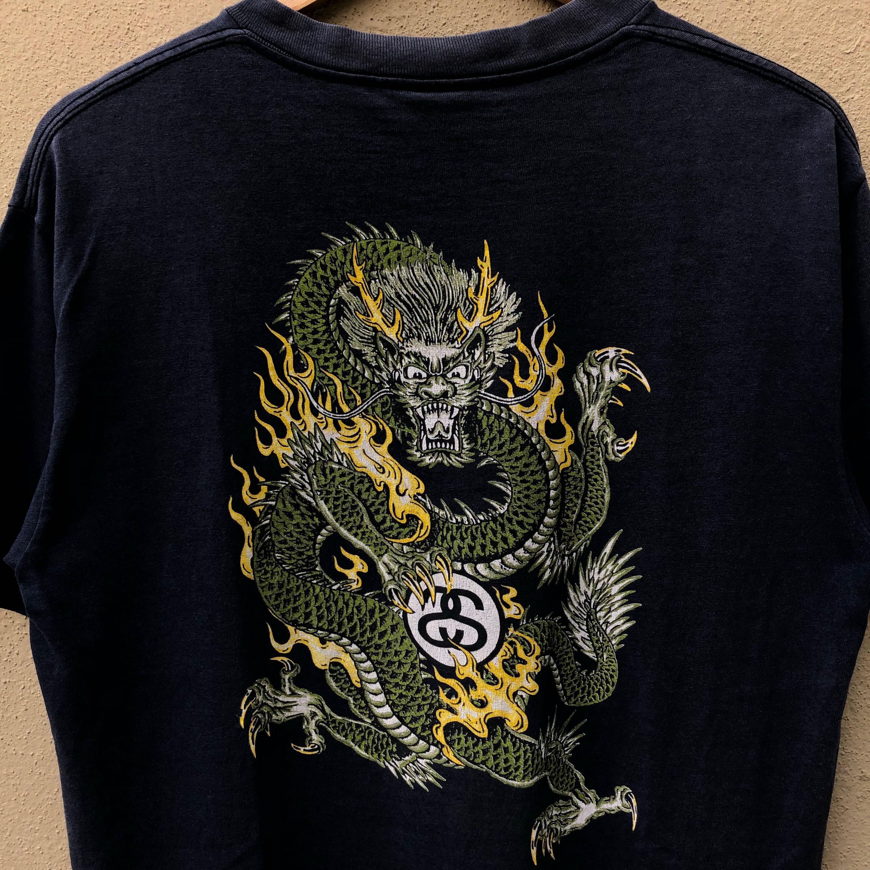 Rare Vintage 90s Stussy Dragon Tee, Men's Fashion, Tops & Sets, Tshirts ...