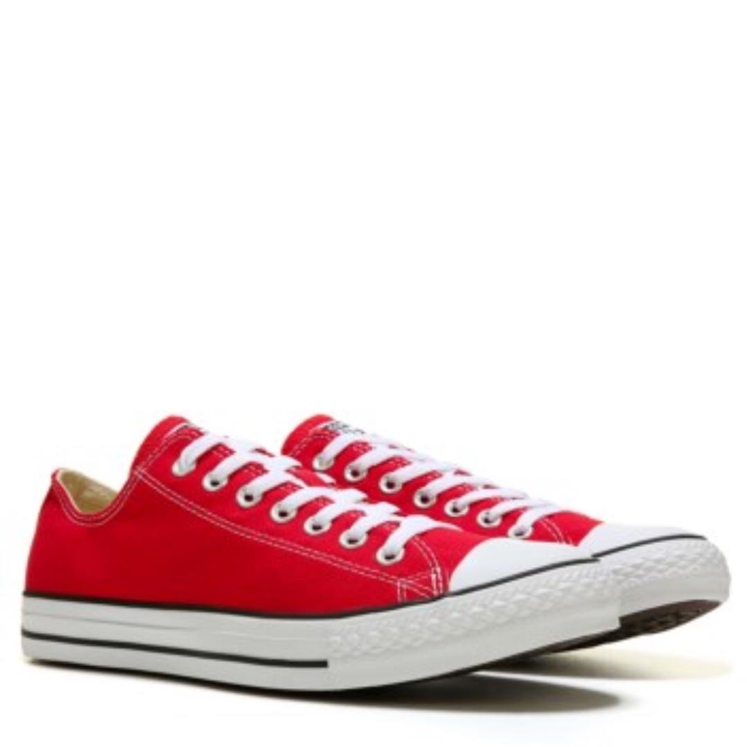 womens red converse sneakers