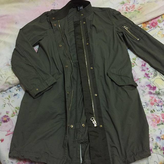 h&m fishtail parka