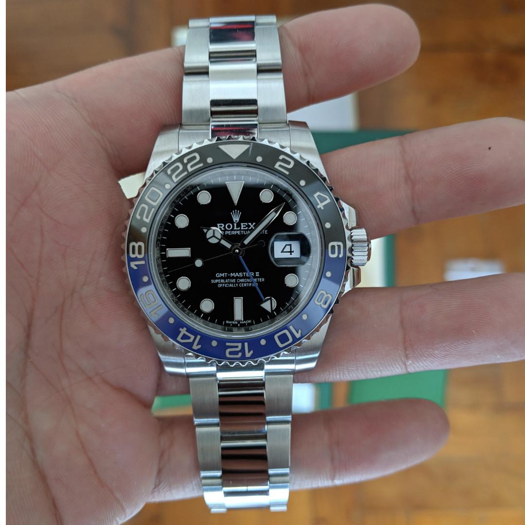 Rolex Batman Gmt Master Ii 116710 Blnr Jan 2018 Lnib Discontinued Luxury Watches On Carousell