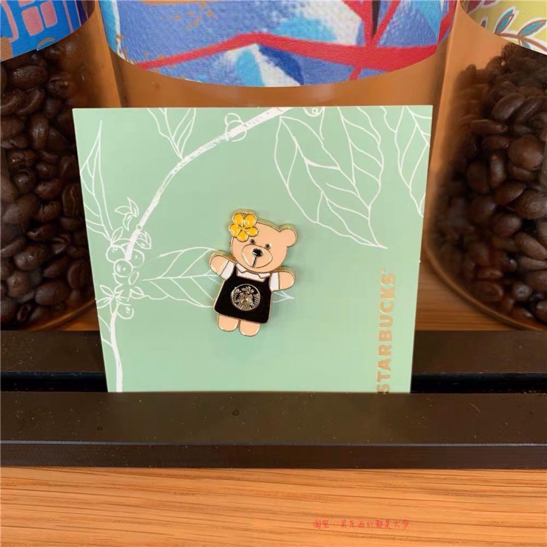 Starbucks Bear Pin, Everything Else, Others on Carousell