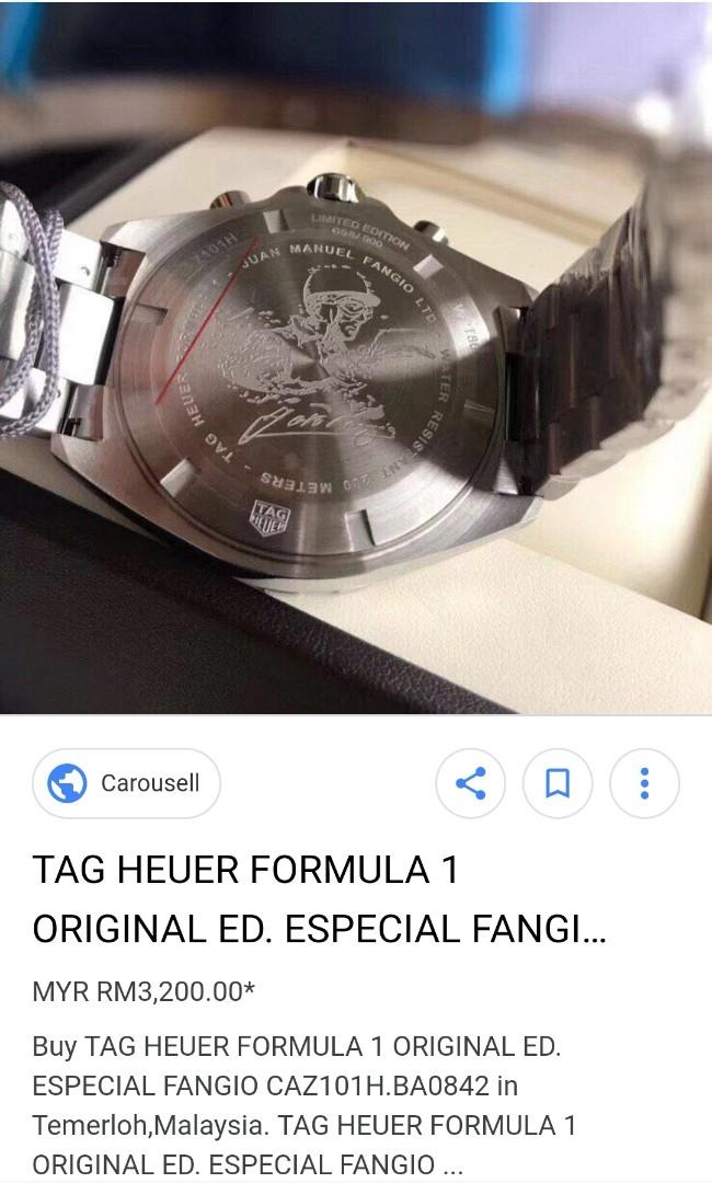 Tag heuer fangio limited edition 900 cheap