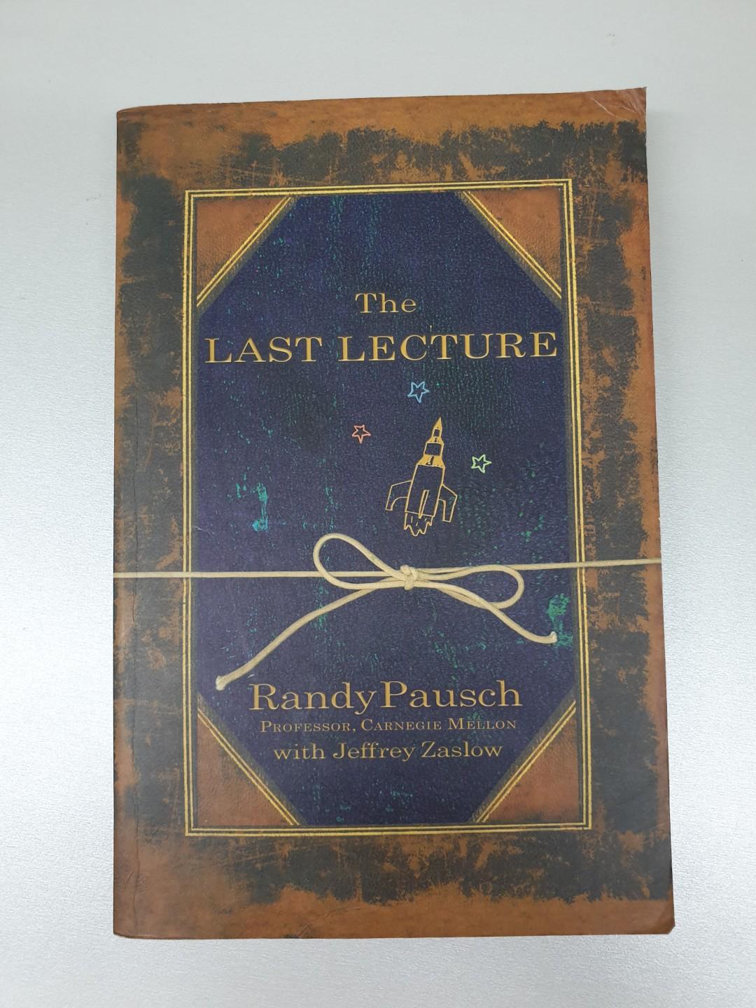 The Last Lecture Randy Pausch Books Stationery Fiction On